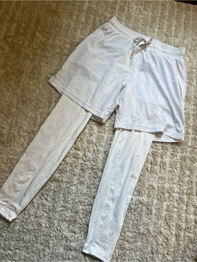 Men’s White Layered Shorts